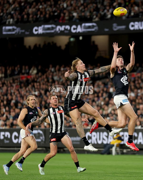 AFL 2025 Round 04 - Collingwood v Carlton - A-58340609