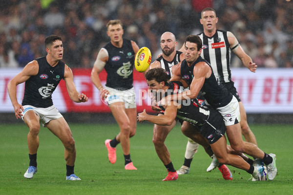 AFL 2025 Round 04 - Collingwood v Carlton - A-58343376