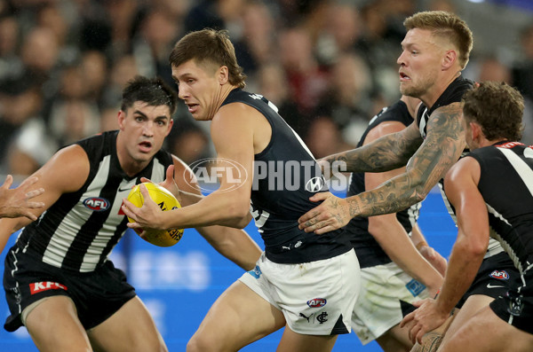 AFL 2025 Round 04 - Collingwood v Carlton - A-58343384