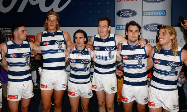AFL 2025 Round 04 - Geelong v Melbourne - A-58358609