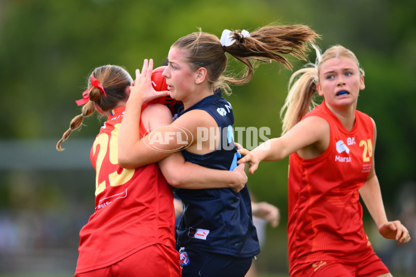 Marsh AFL National Development Championships U16 Girls 2025 - Gold Coast Suns Academy v Victoria Metro - A-58468256