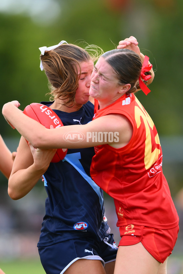 Marsh AFL National Development Championships U16 Girls 2025 - Gold Coast Suns Academy v Victoria Metro - A-58471114