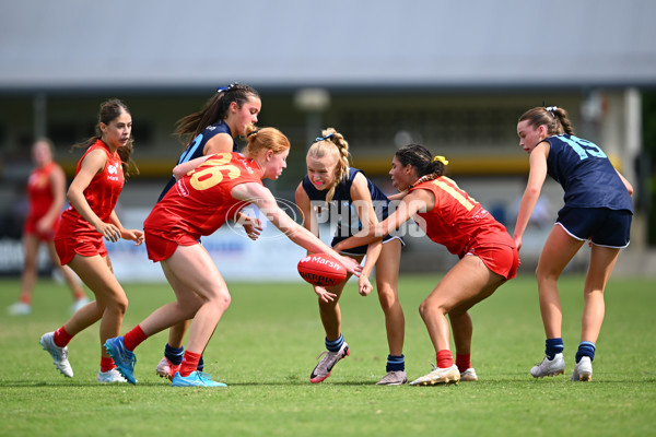 Marsh AFL National Development Championships U16 Girls 2025 - Gold Coast Suns Academy v Victoria Metro - A-58472170