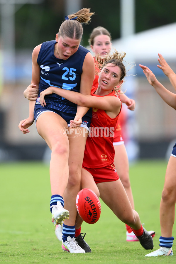 Marsh AFL National Development Championships U16 Girls 2025 - Gold Coast Suns Academy v Victoria Metro - A-58472189