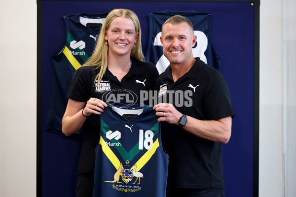 2025 Marsh AFL National Academy Girls Jumper Presentation - A-58806883