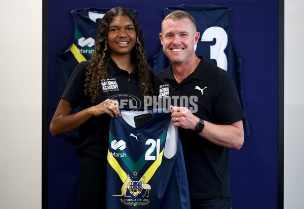 2025 Marsh AFL National Academy Girls Jumper Presentation - A-58807582