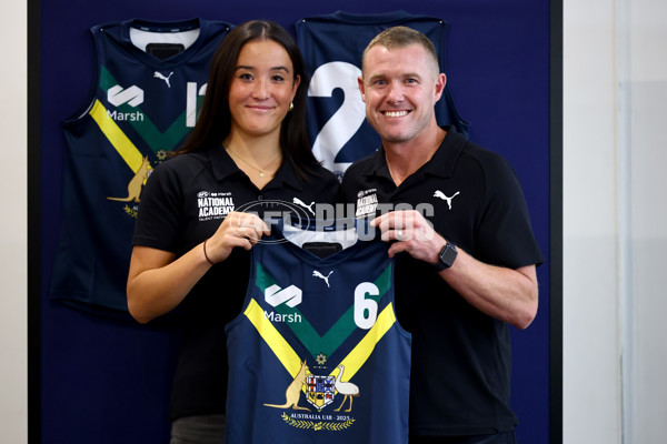 2025 Marsh AFL National Academy Girls Jumper Presentation - A-58807607