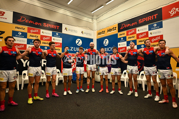 AFL 2025 Round 08 - West Coast v Melbourne - A-59178391