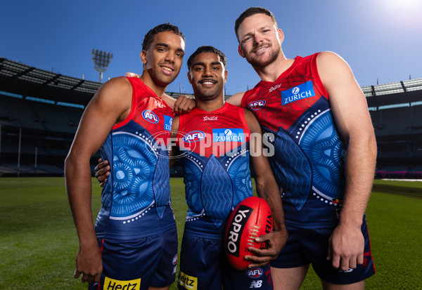AFL 2025 Portraits - Melbourne Indigenous Guernsey - A-59596007