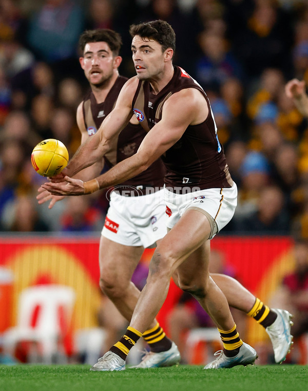 AFL 2025 Round 13 - Western Bulldogs v Hawthorn - A-59835619