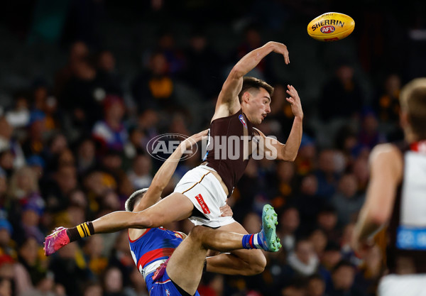 AFL 2025 Round 13 - Western Bulldogs v Hawthorn - A-59837085