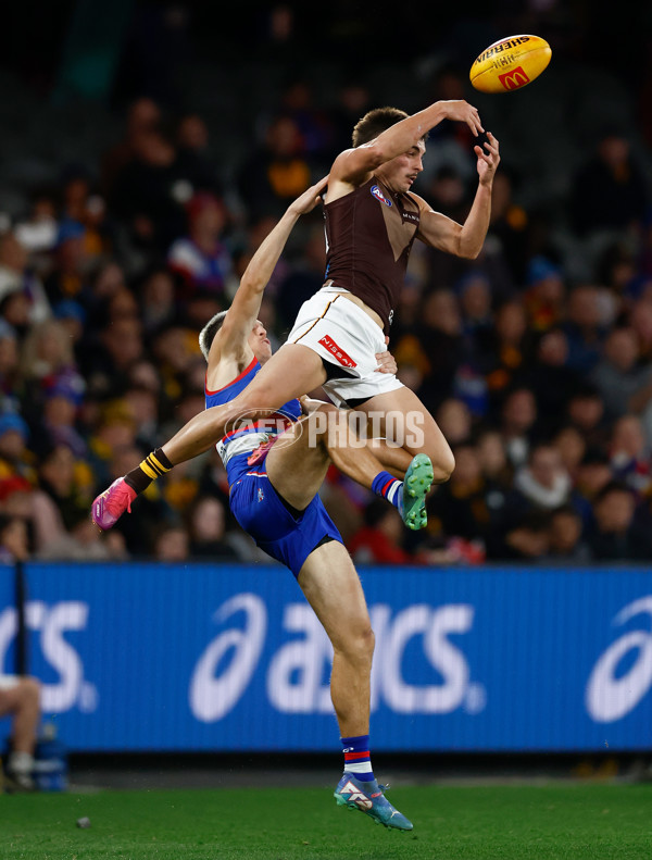 AFL 2025 Round 13 - Western Bulldogs v Hawthorn - A-59837088