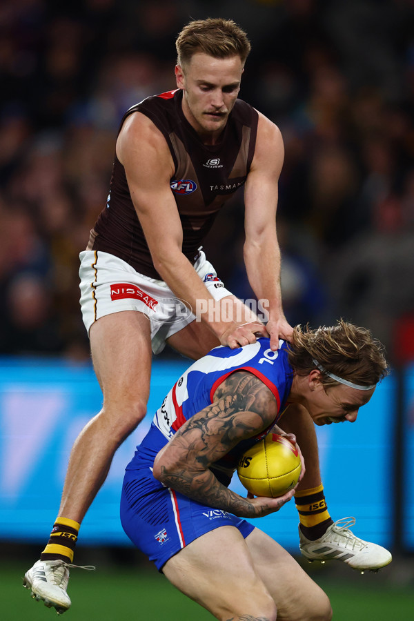 AFL 2025 Round 13 - Western Bulldogs v Hawthorn - A-59837119