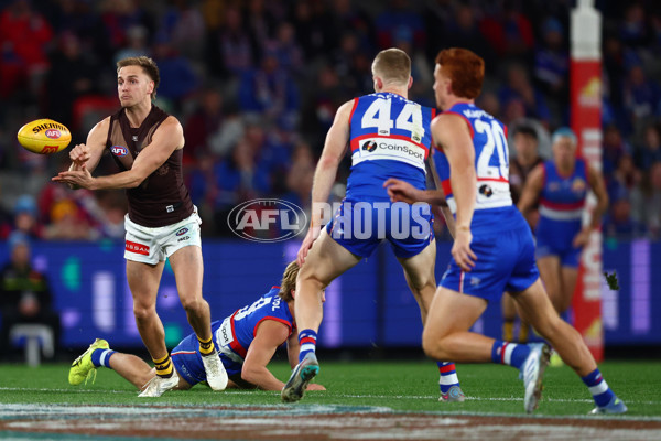 AFL 2025 Round 13 - Western Bulldogs v Hawthorn - A-59839380