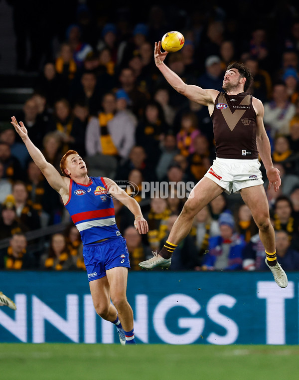 AFL 2025 Round 13 - Western Bulldogs v Hawthorn - A-59842064