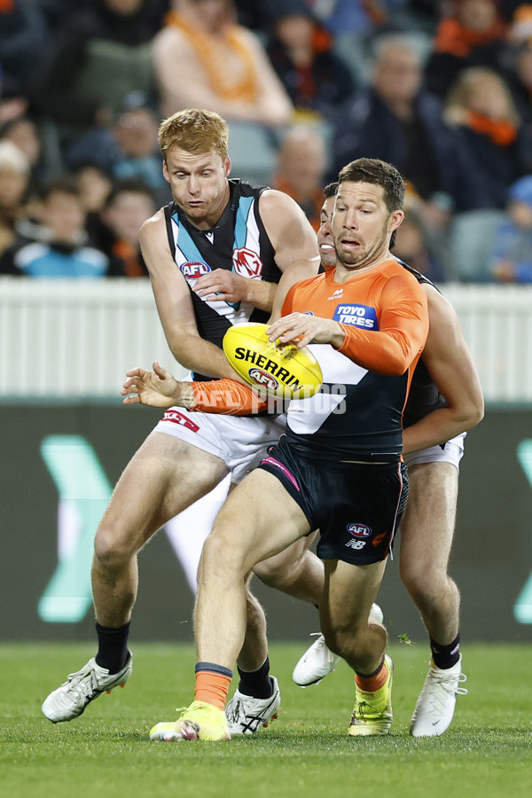 AFL 2025 Round 13 - GWS v Port Adelaide - A-59880193