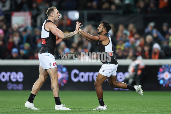 AFL 2025 Round 13 - GWS v Port Adelaide - A-59880403