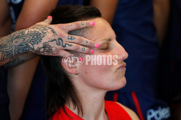 AFLW 2025 Media - Melbourne Team Photo Day - A-60440897