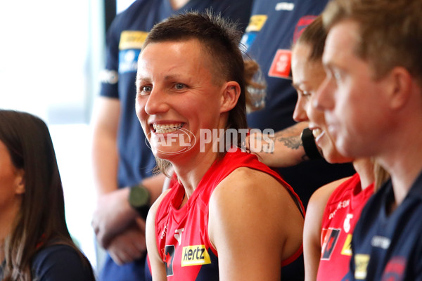 AFLW 2025 Media - Melbourne Team Photo Day - A-60441681