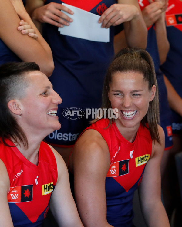 AFLW 2025 Media - Melbourne Team Photo Day - A-60441683