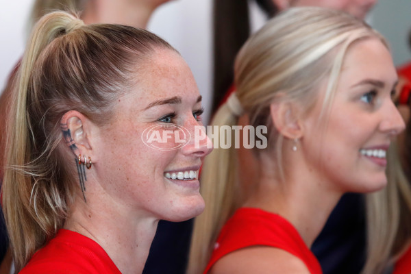 AFLW 2025 Media - Melbourne Team Photo Day - A-60441684