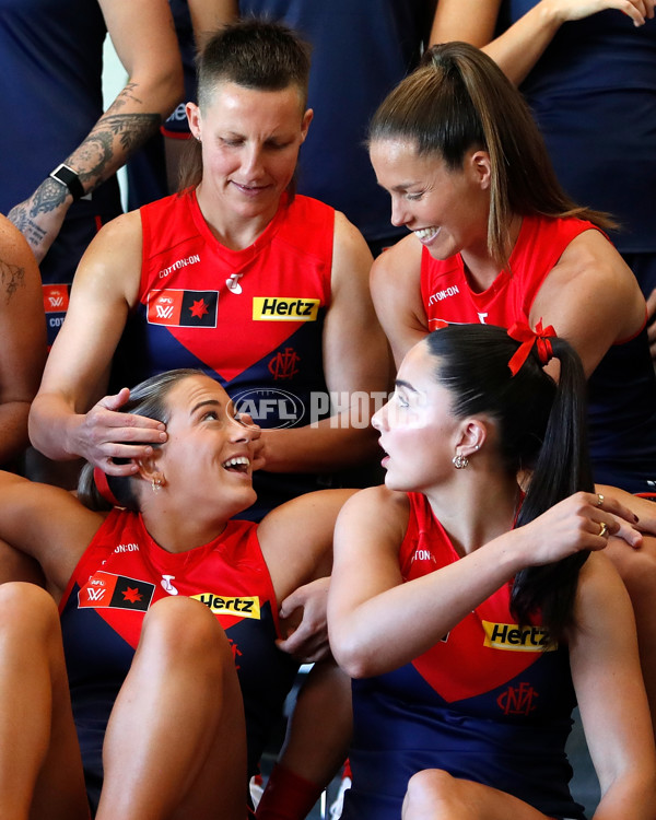 AFLW 2025 Media - Melbourne Team Photo Day - A-60441685
