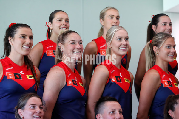 AFLW 2025 Media - Melbourne Team Photo Day - A-60441687