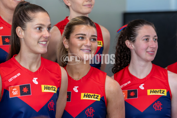 AFLW 2025 Media - Melbourne Team Photo Day - A-60444692