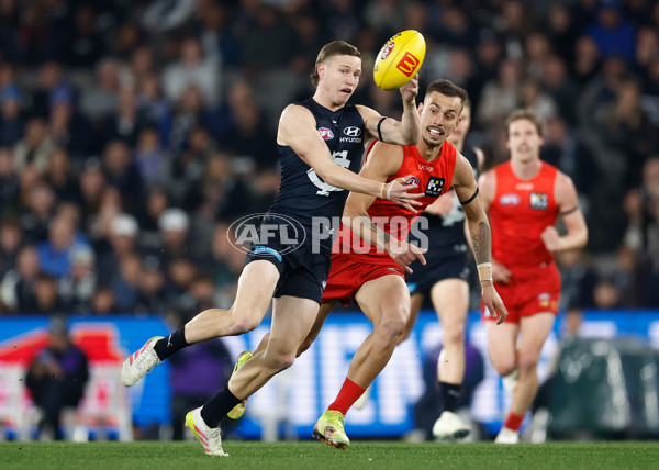 AFL 2025 Round 22 - Carlton v Gold Coast - A-61214906