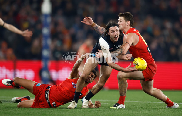 AFL 2025 Round 22 - Carlton v Gold Coast - A-61233296
