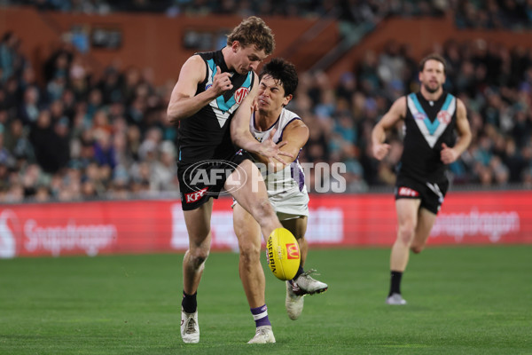AFL 2025 Round 22 - Port Adelaide v Fremantle - A-61245667