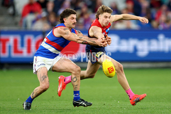 AFL 2025 Round 22 - Melbourne v Western Bulldogs - A-61286915