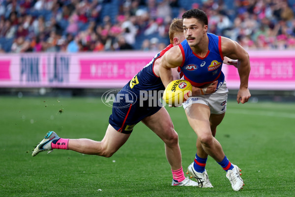 AFL 2025 Round 22 - Melbourne v Western Bulldogs - A-61286919