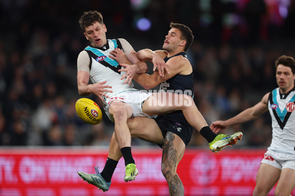 AFL 2025 Round 23 - Carlton v Port Adelaide - A-61402640