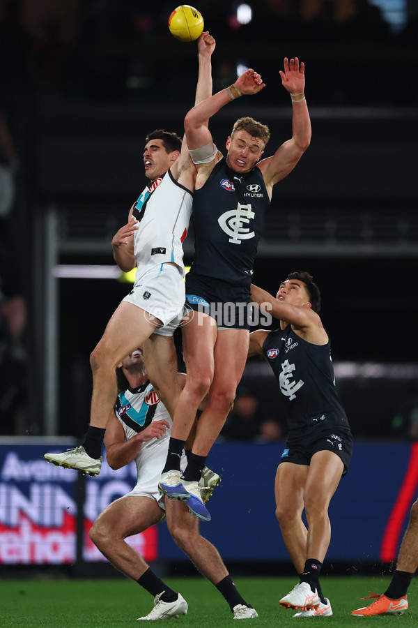 AFL 2025 Round 23 - Carlton v Port Adelaide - A-61407667