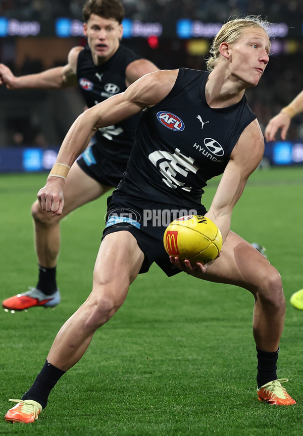 AFL 2025 Round 23 - Carlton v Port Adelaide - A-61410079
