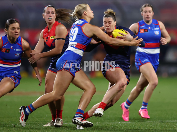 AFLW 2025 Round 01 - Western Bulldogs v Melbourne - A-61439838