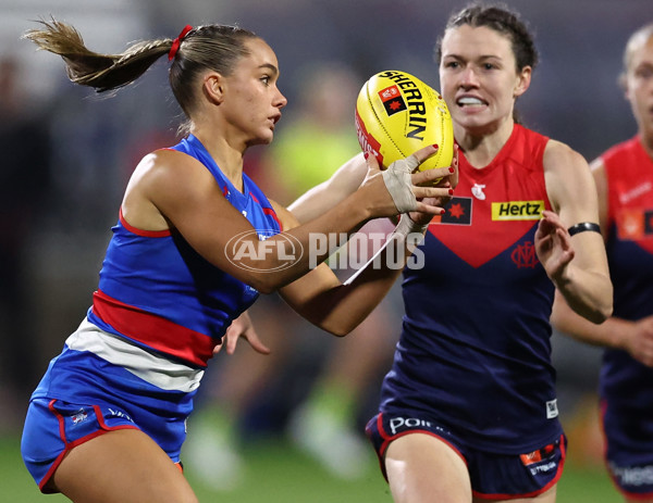 AFLW 2025 Round 01 - Western Bulldogs v Melbourne - A-61439849