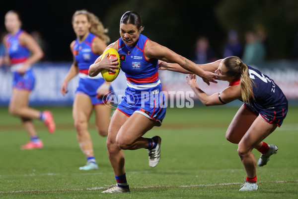 AFLW 2025 Round 01 - Western Bulldogs v Melbourne - A-61450388