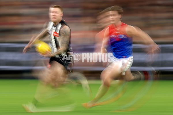 AFL 2025 Round 24 - Collingwood v Melbourne - A-61649696