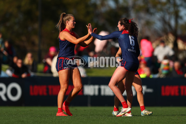 AFLW 2025 Round 02 - Melbourne v St Kilda - A-61678456