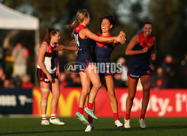 AFLW 2025 Round 02 - Melbourne v St Kilda - A-61685746