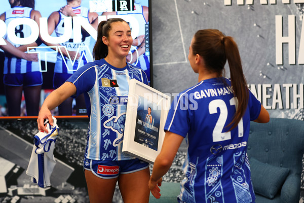 AFLW 2025 Round 02 - North Melbourne v Port Adelaide - A-61713240