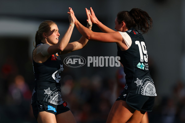 AFLW 2025 Round 04 - Carlton v Western Bulldogs - A-62286086