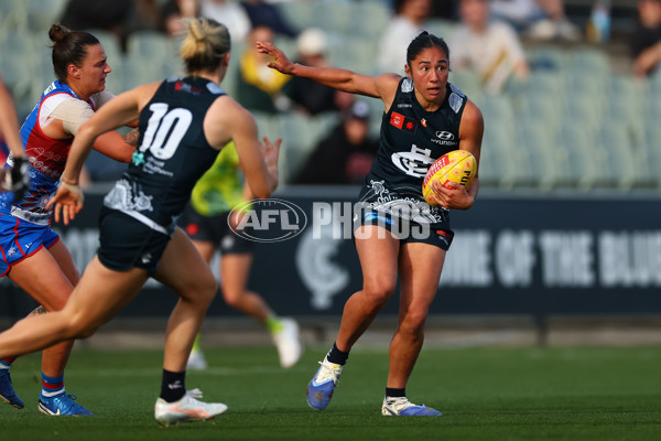 AFLW 2025 Round 04 - Carlton v Western Bulldogs - A-62287323