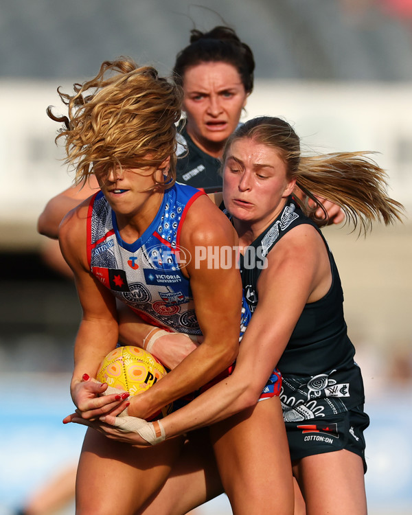 AFLW 2025 Round 04 - Carlton v Western Bulldogs - A-62287404