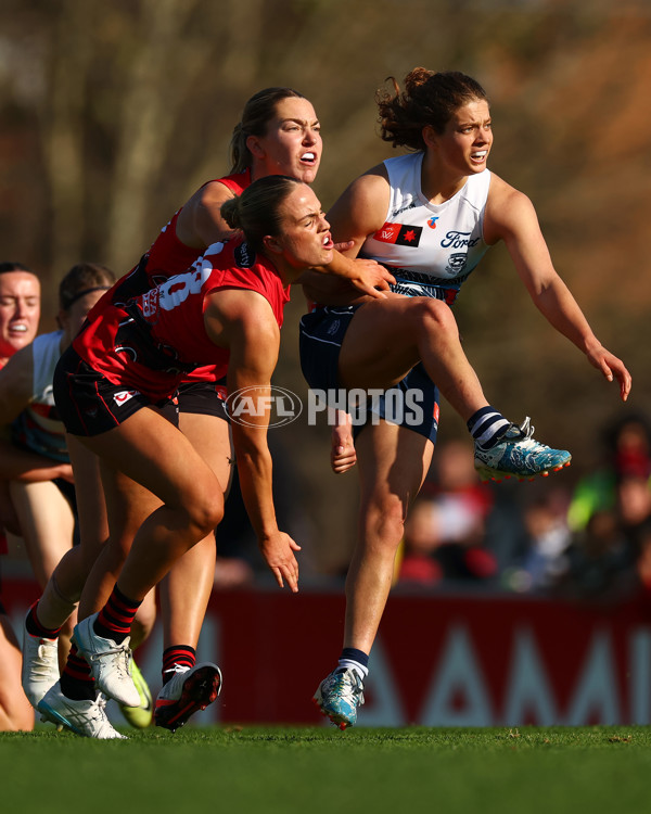 AFLW 2025 Round 04 - Essendon v Geelong - A-62331923