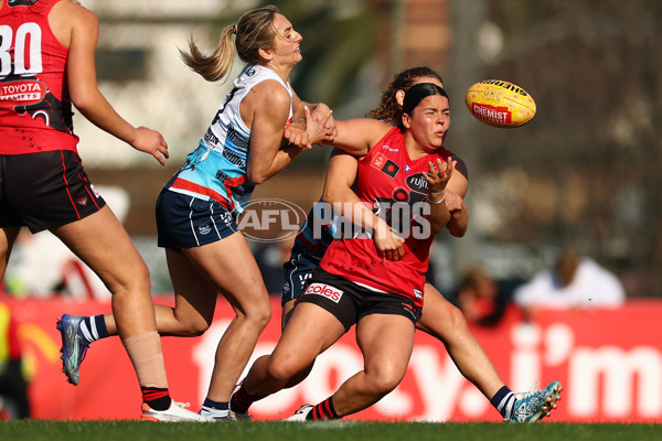 AFLW 2025 Round 04 - Essendon v Geelong - A-62338949