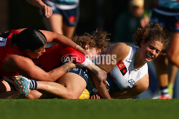 AFLW 2025 Round 04 - Essendon v Geelong - A-62338953
