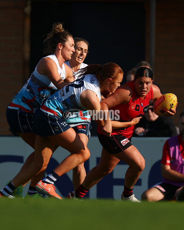 AFLW 2025 Round 04 - Essendon v Geelong - A-62348161